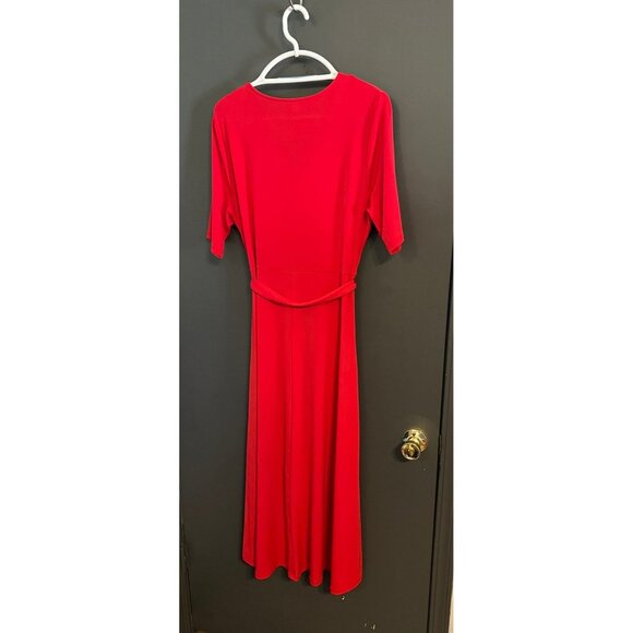 Preston and York red dress with Belt size large - Picture 3 of 7
